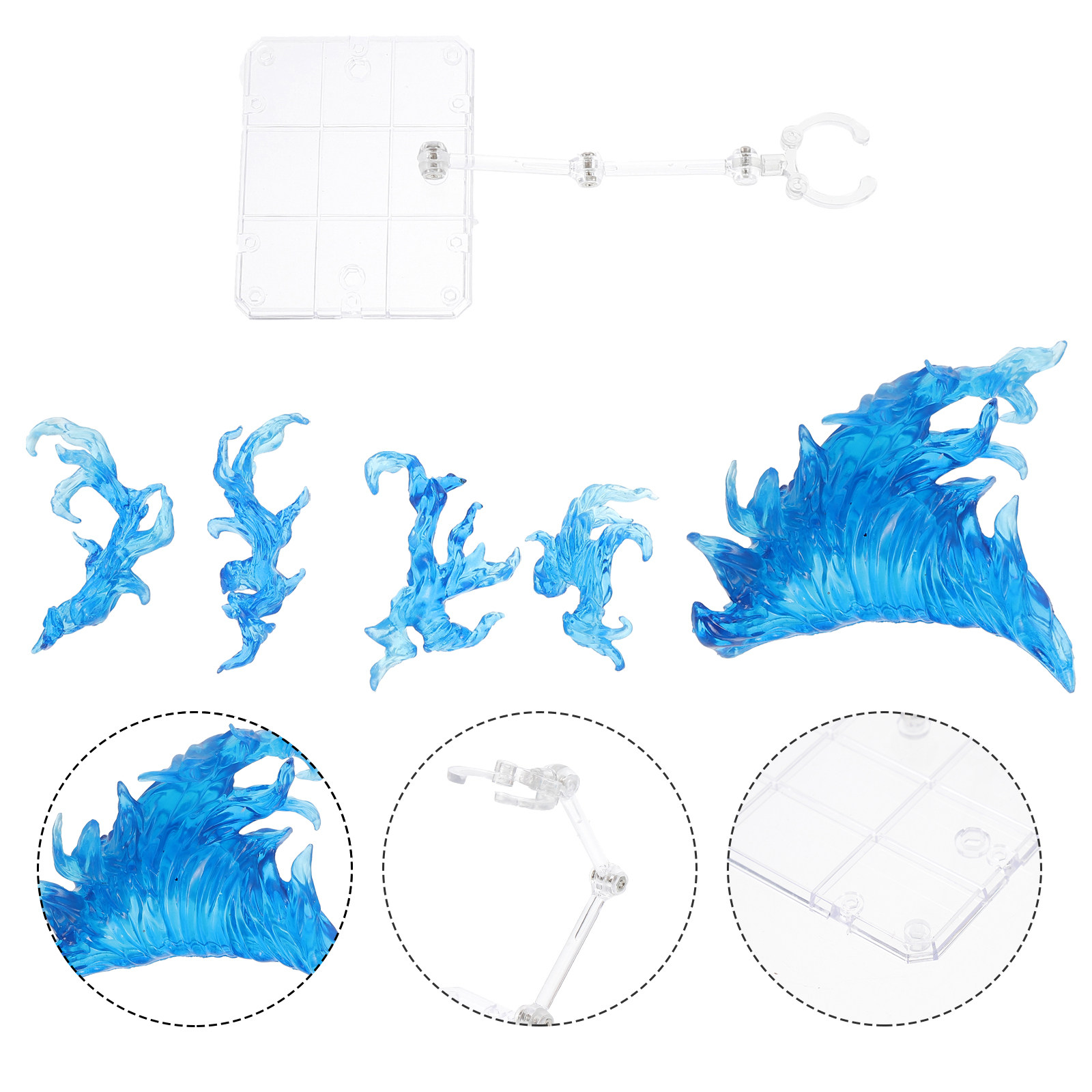 1Set Flame Effect Action Figur - Action Figure Stand recension och pris