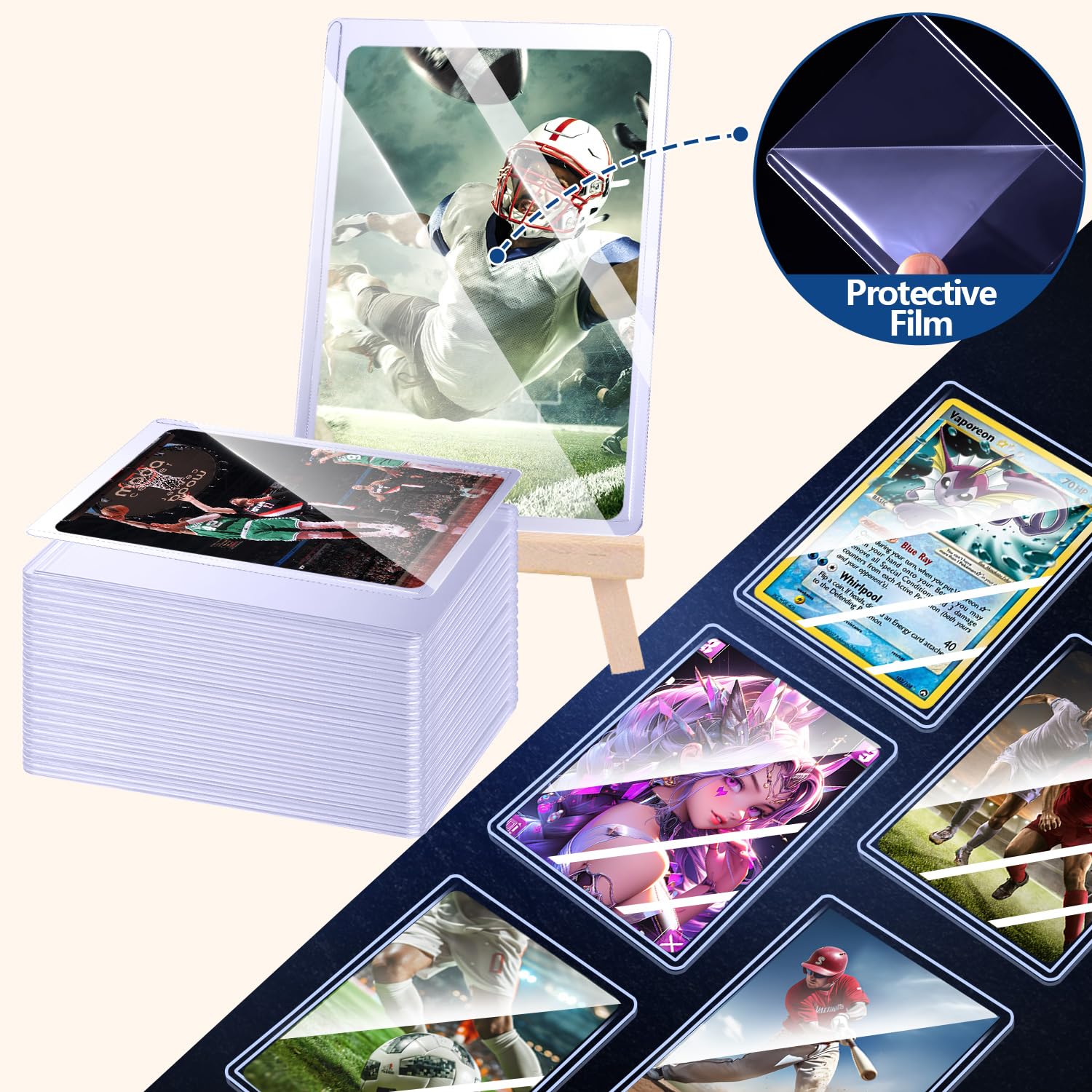 25-50pcs Hard Card Sleeves Ant - Card Penny Sleeve recension och pris
