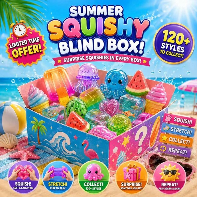 120+ Pieces Assorted Squishy F - Mystery Box Blind Bag recension och pris